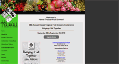 Desktop Screenshot of hawaiitropicalfruitgrowers.org